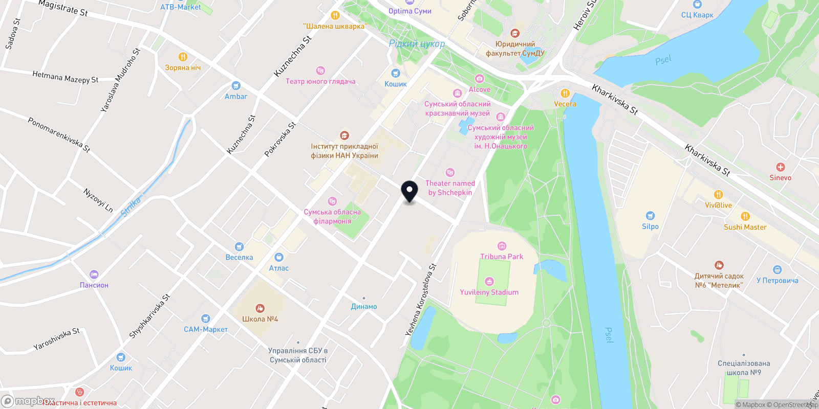 Карта закладу NP