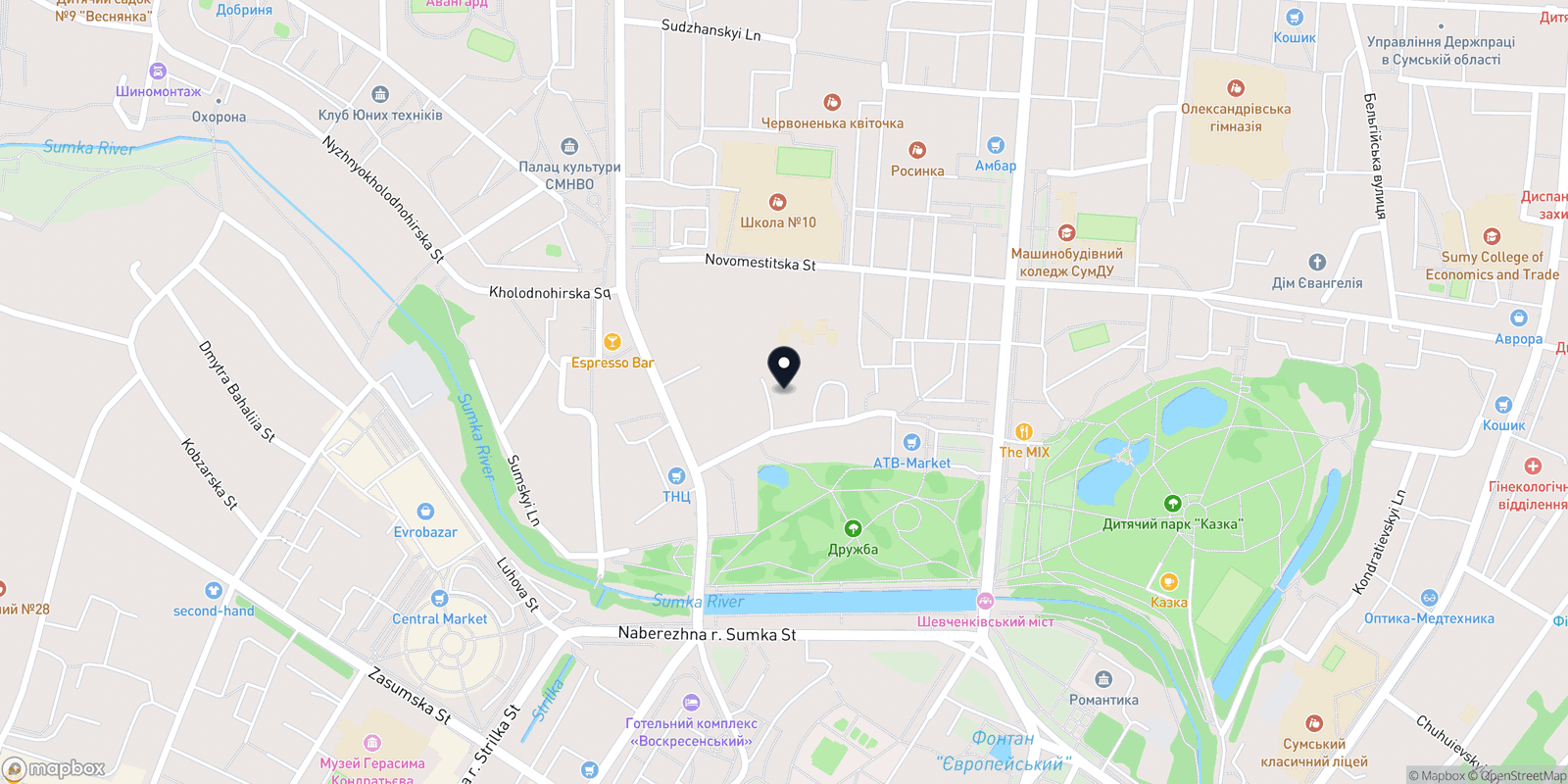 Карта закладу Майстерня Колористики