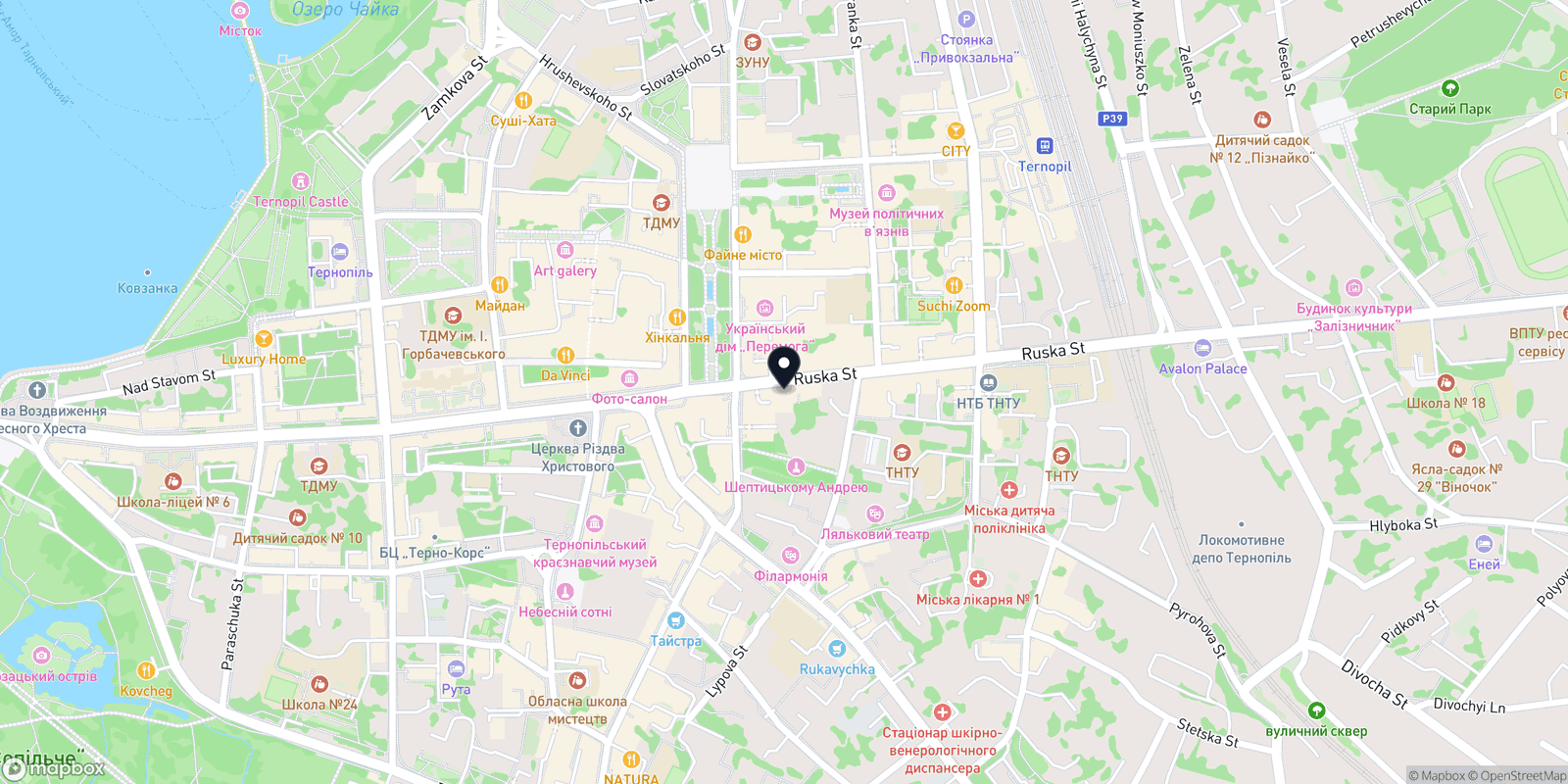 Карта закладу РАЯНА