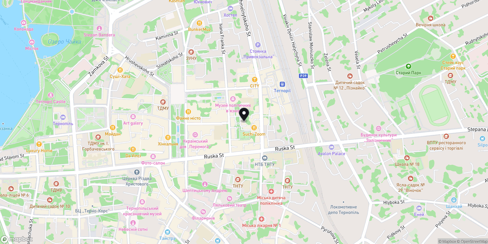 Карта закладу Just studio hair and nails