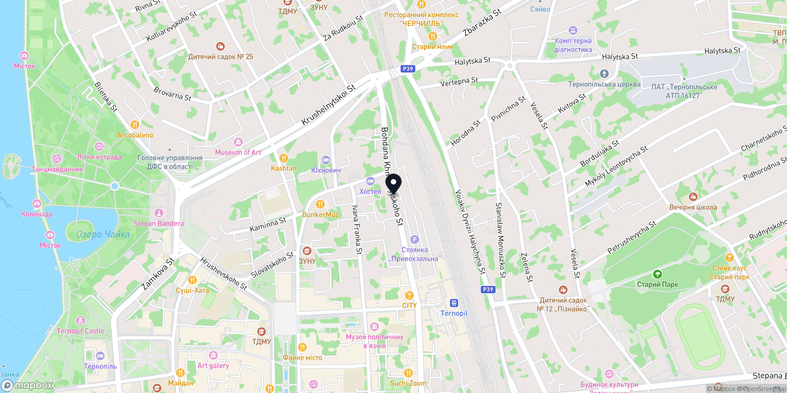 Карта закладу Сокира