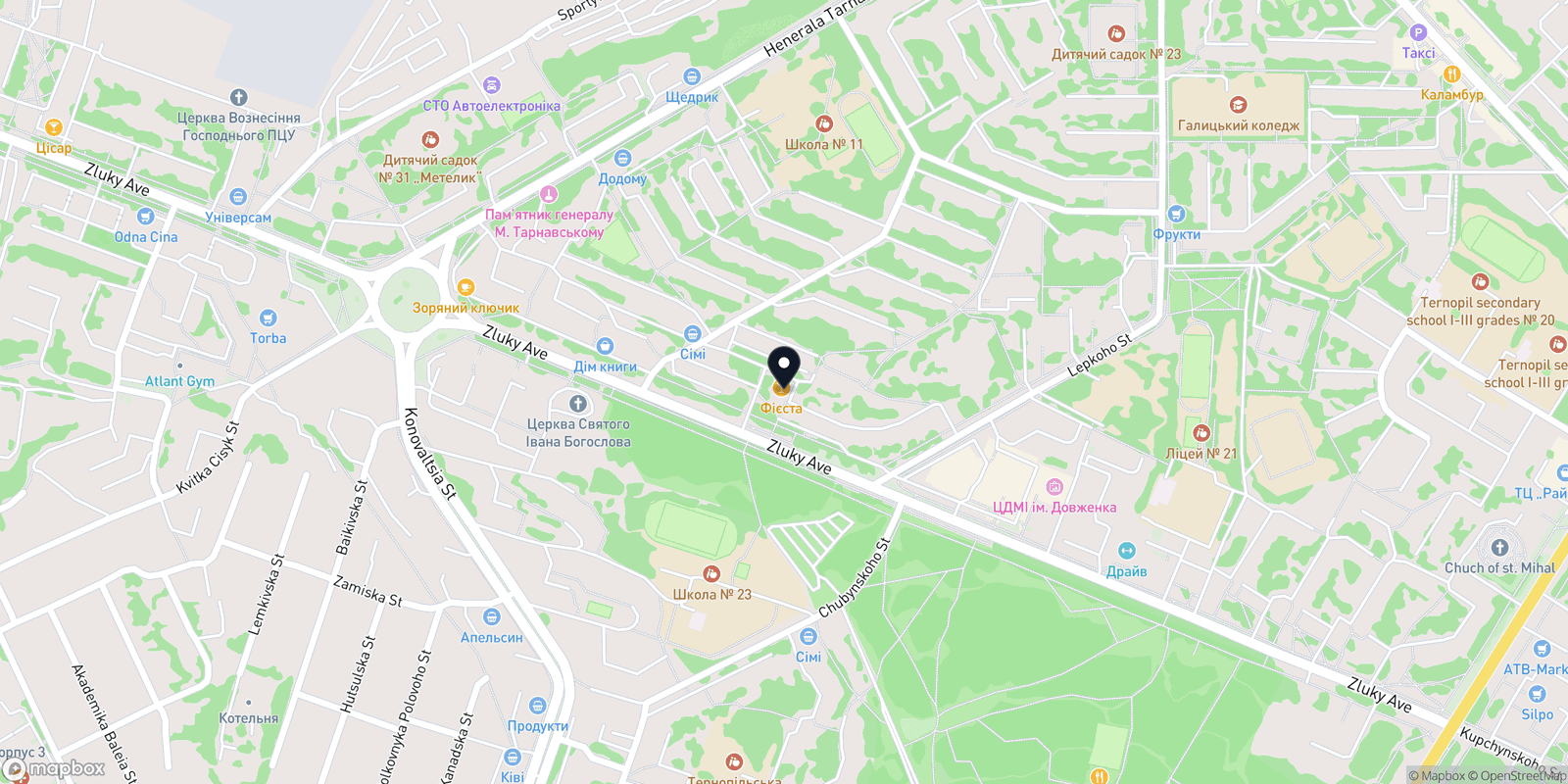 Карта закладу MT
