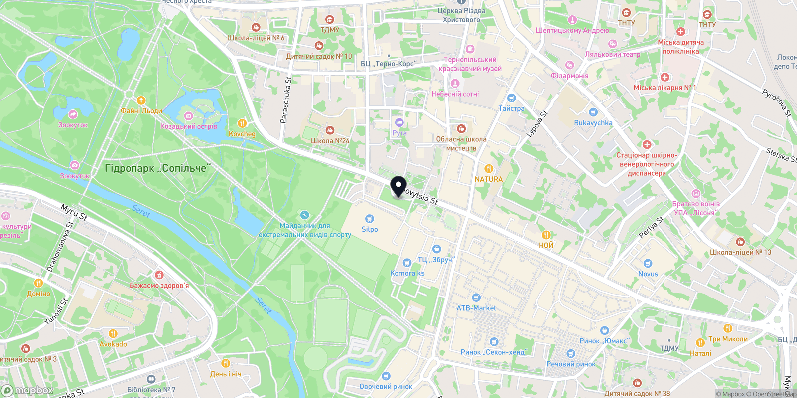 Карта закладу Tifi beauty place