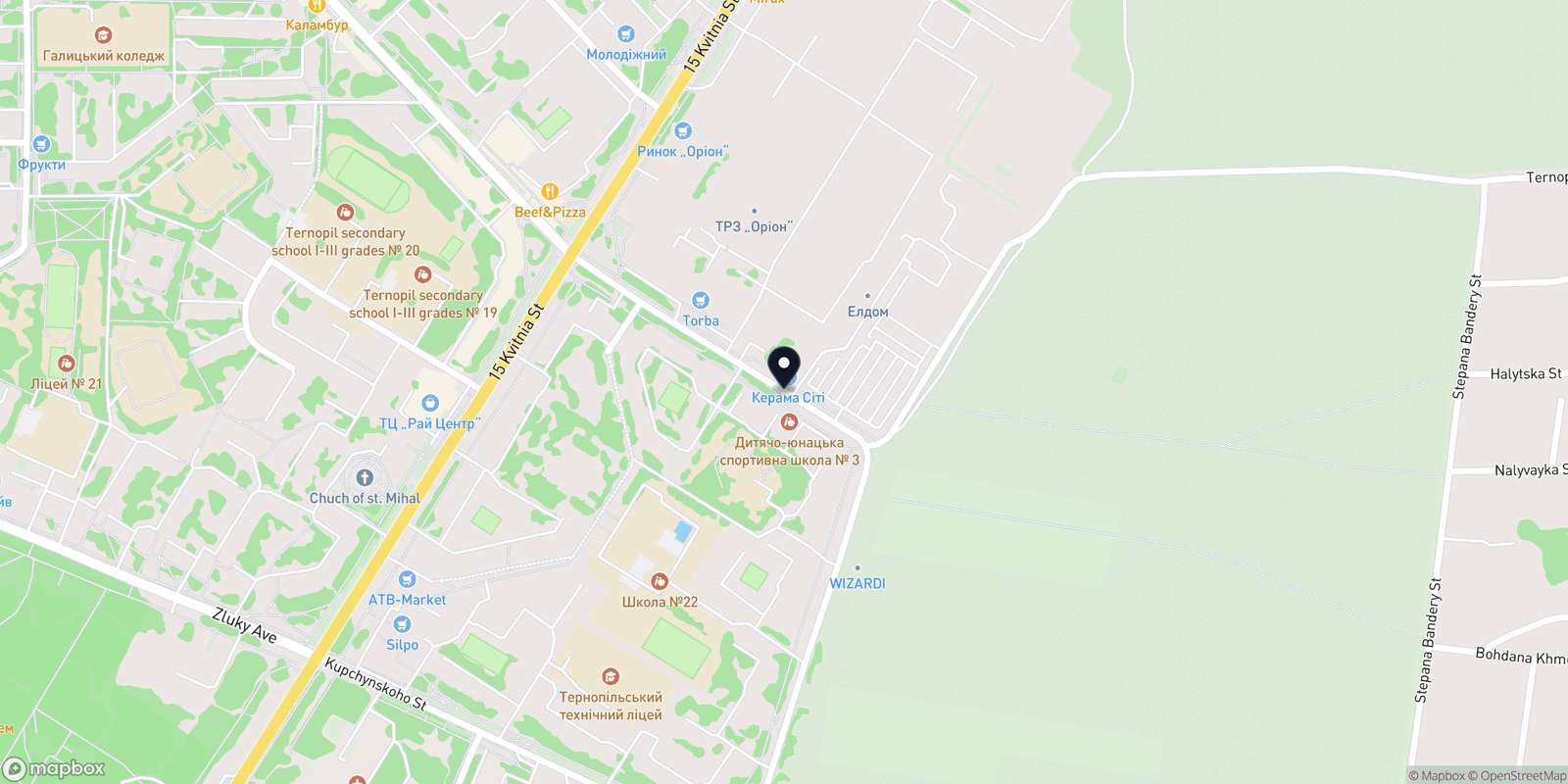 Карта закладу NK