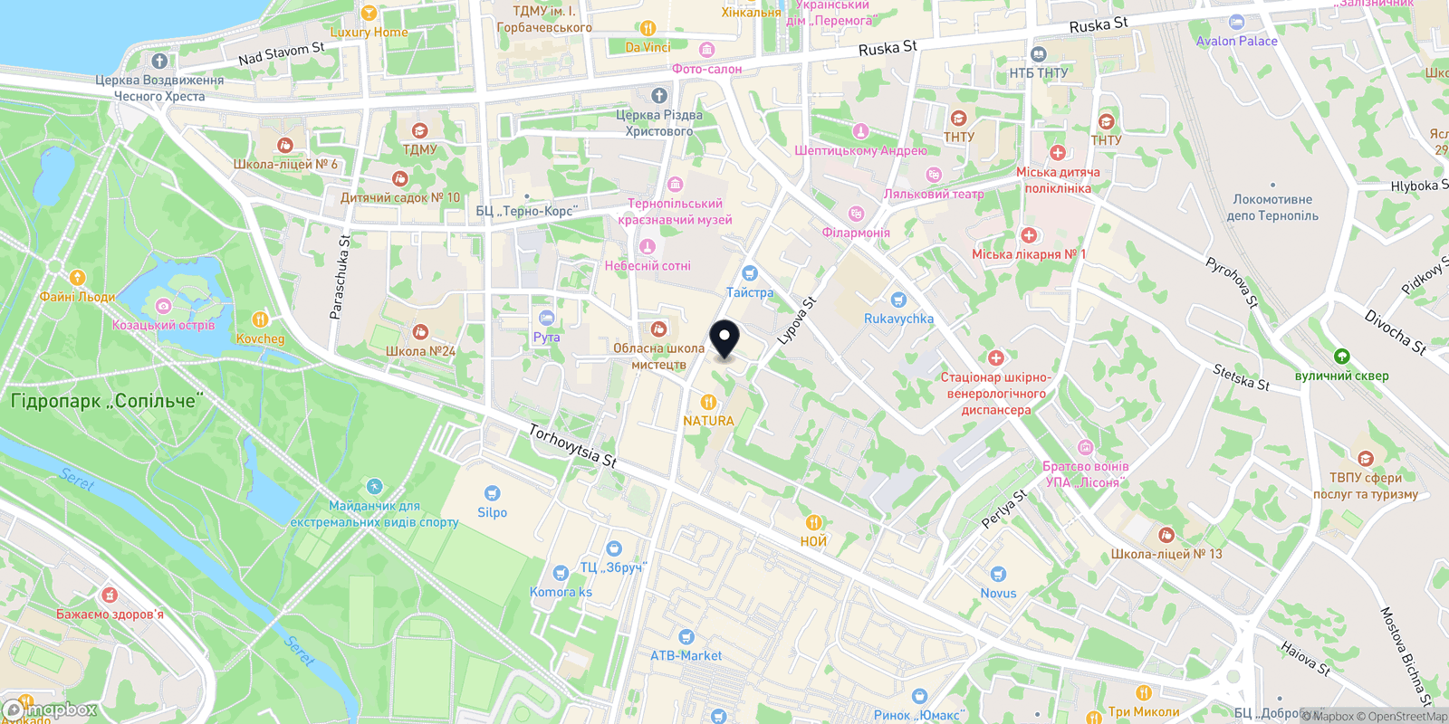 Карта закладу Keratin Space