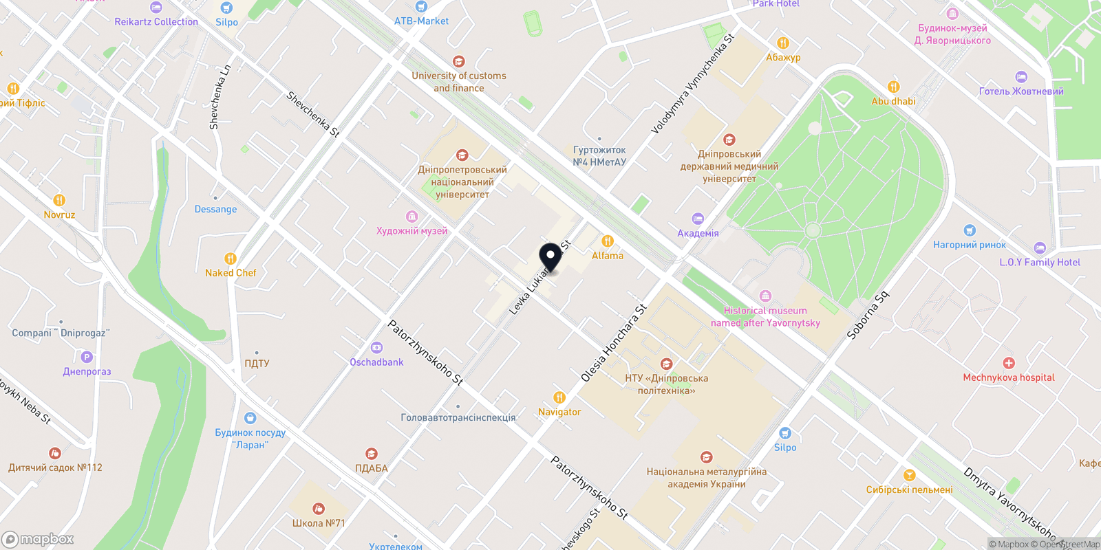 Карта закладу Forma