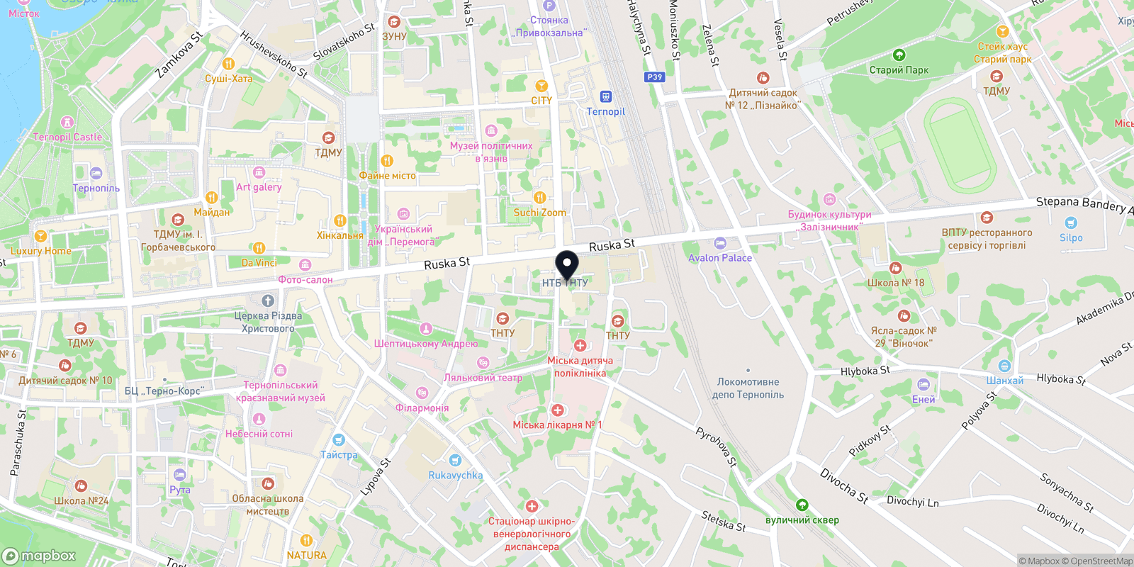 Карта закладу Derma Lux