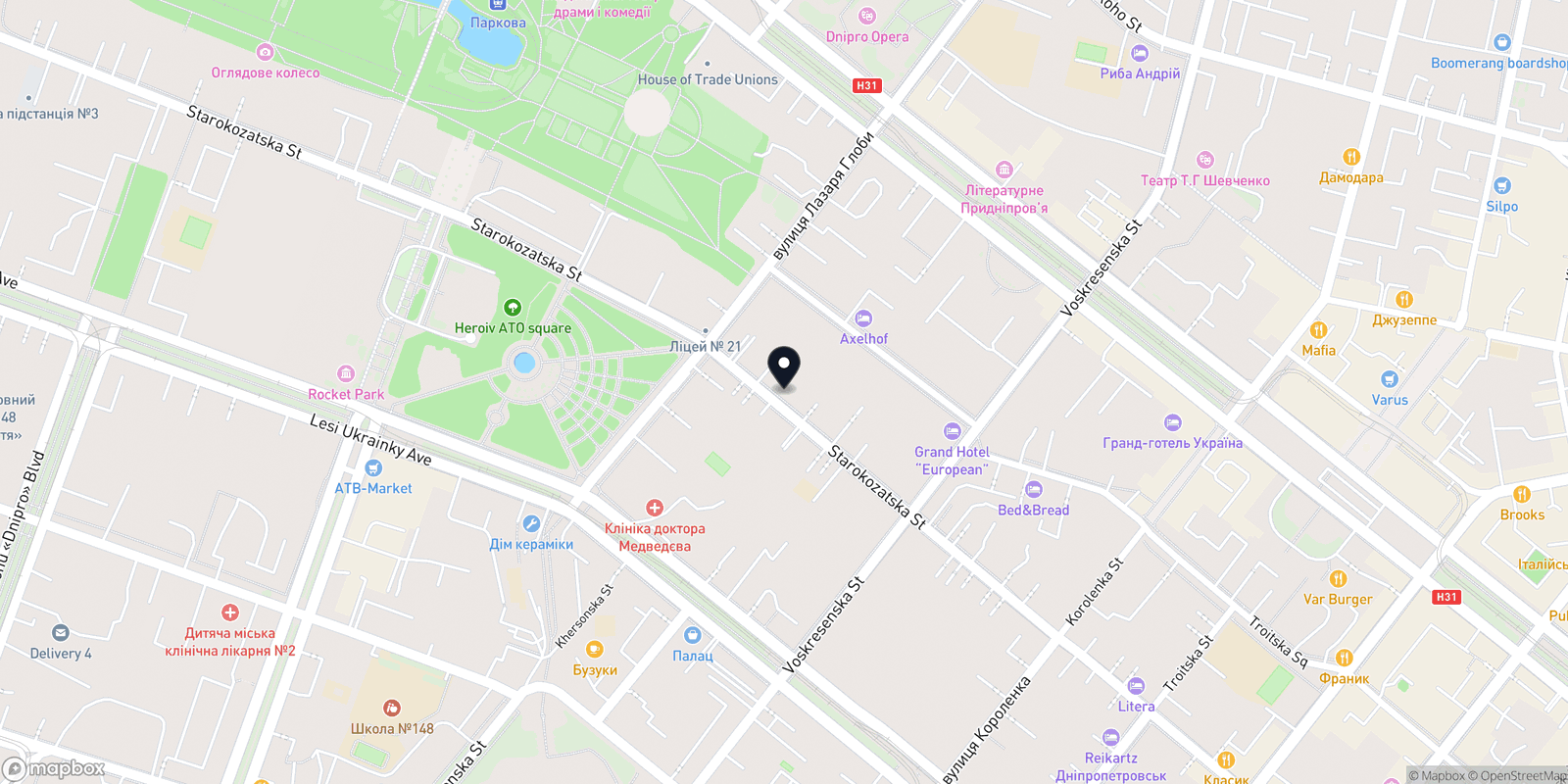 Карта закладу A Beauty Salon