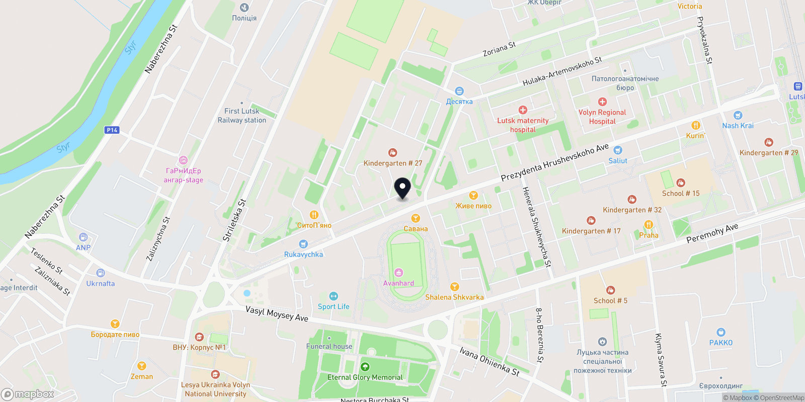 Карта закладу Beauty Zone