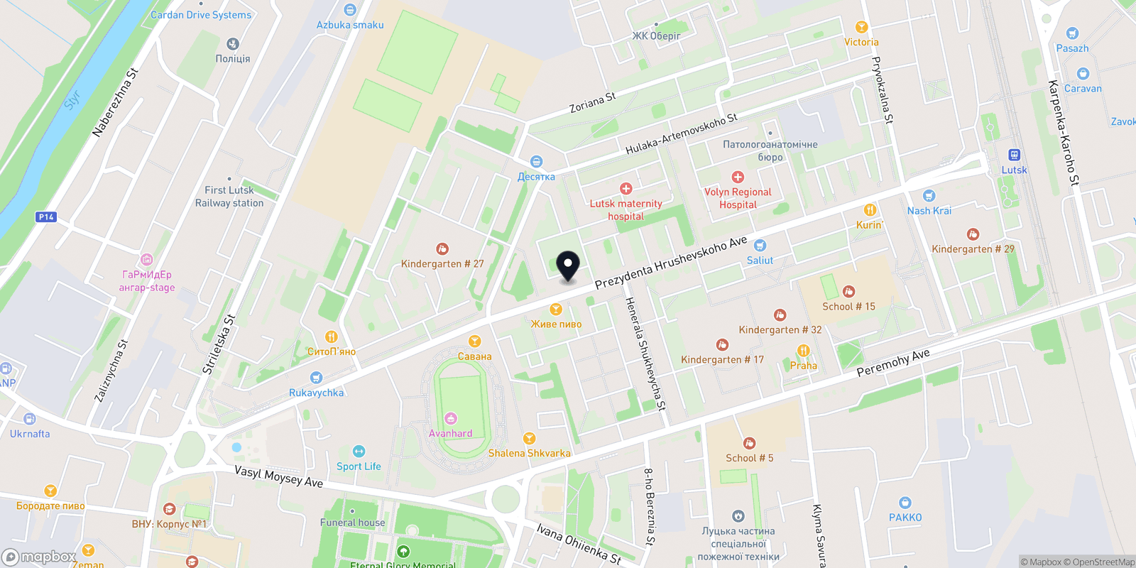 Карта закладу Ножиці