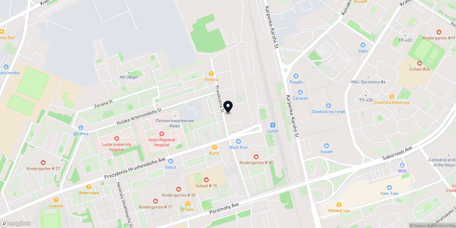 Карта закладу Great Nails Studio