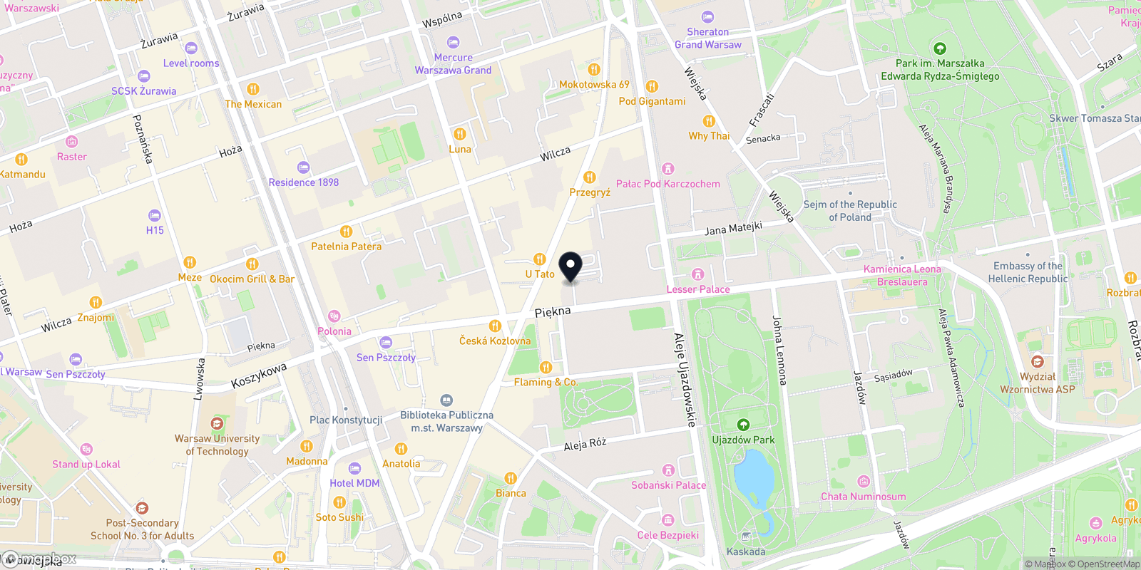 Mapa WILEŃSKA BEAUTY CLINIC