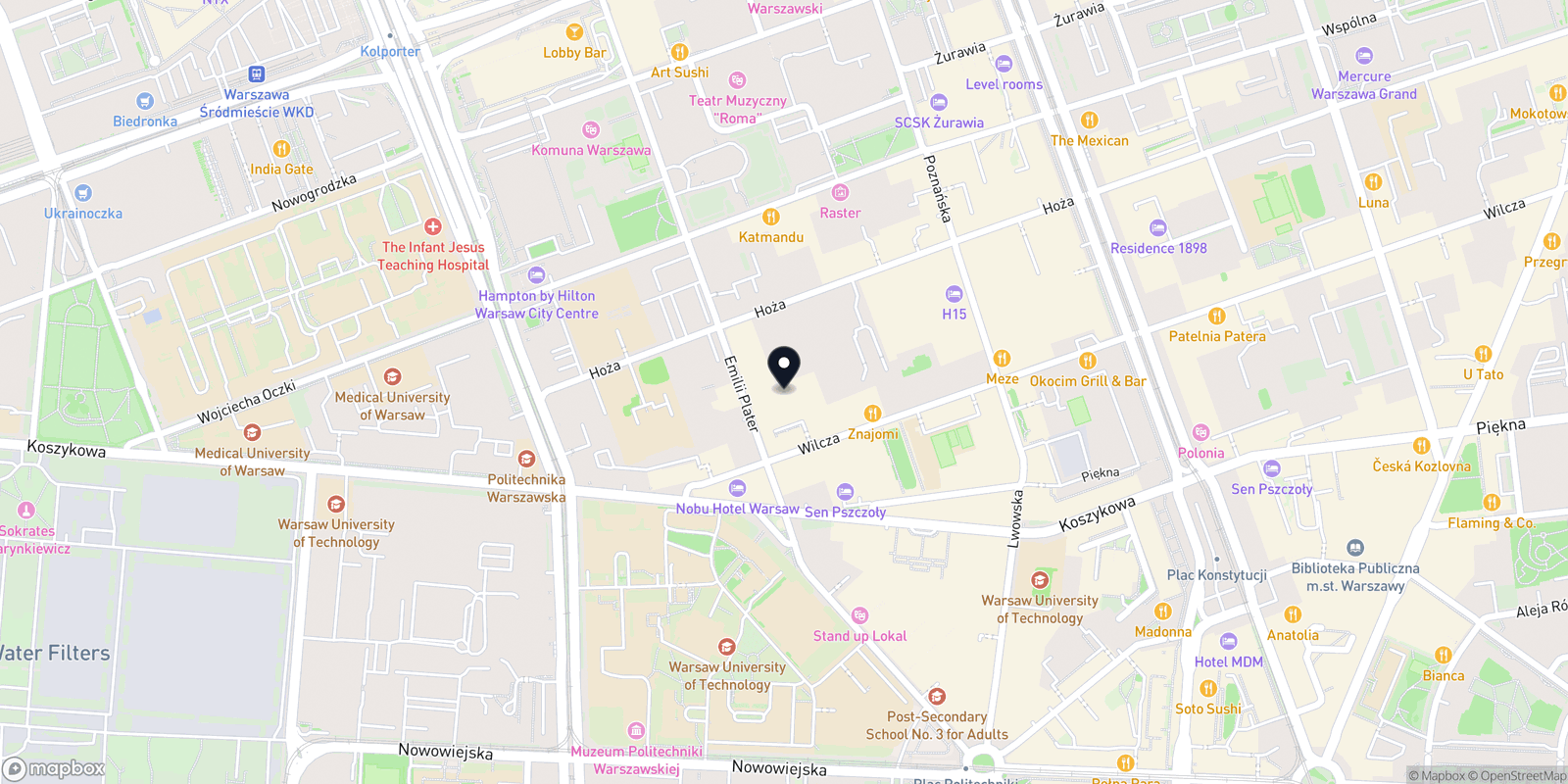 Mapa Itu Thai SPA Warszawa Centrum