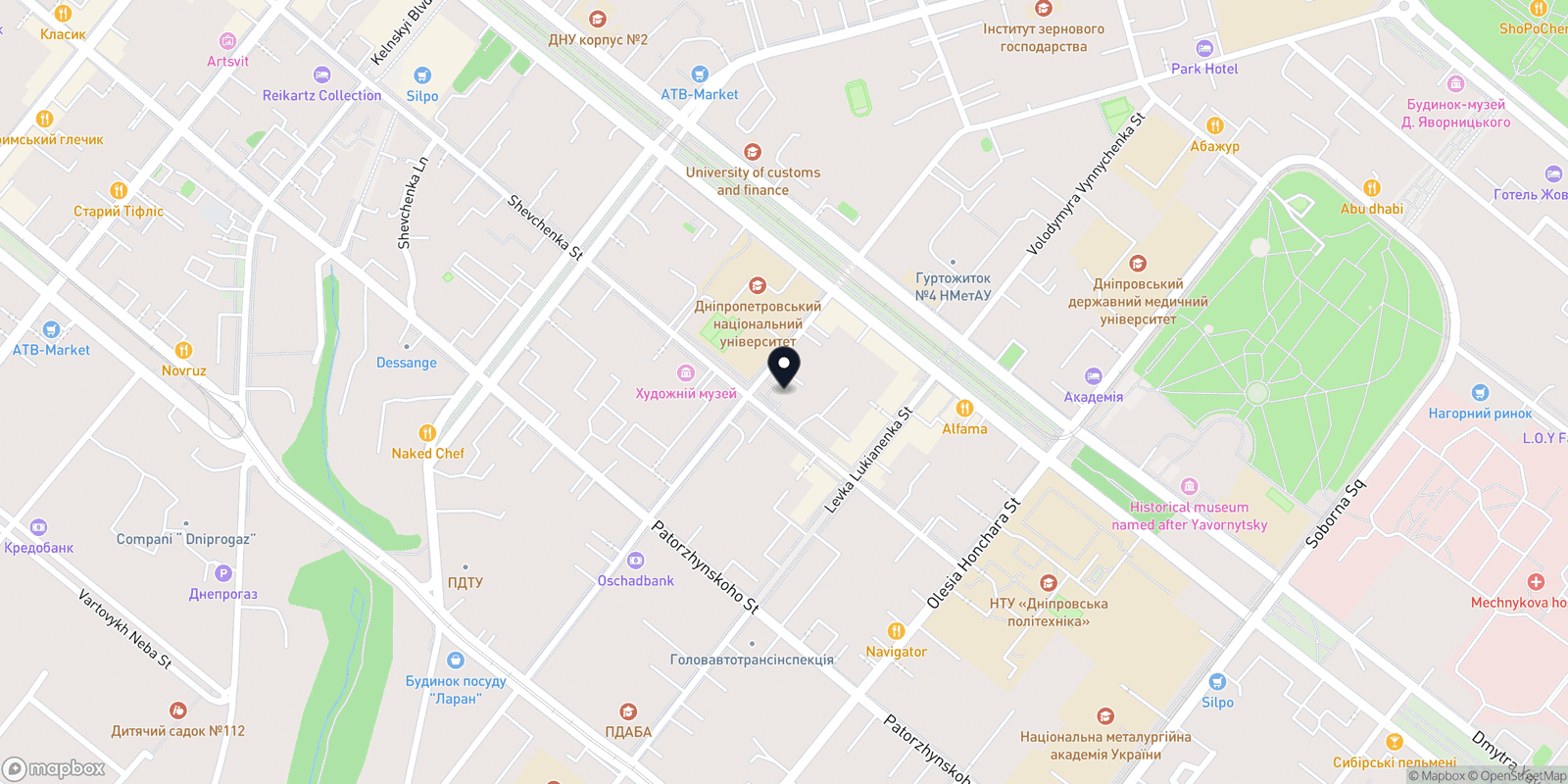 Карта закладу Пятница