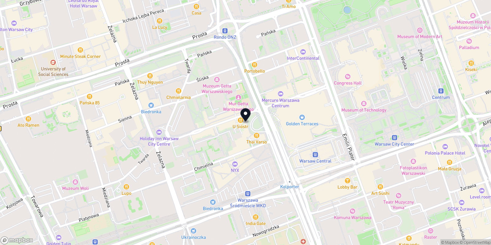 Mapa WILEŃSKA BEAUTY CLINIC