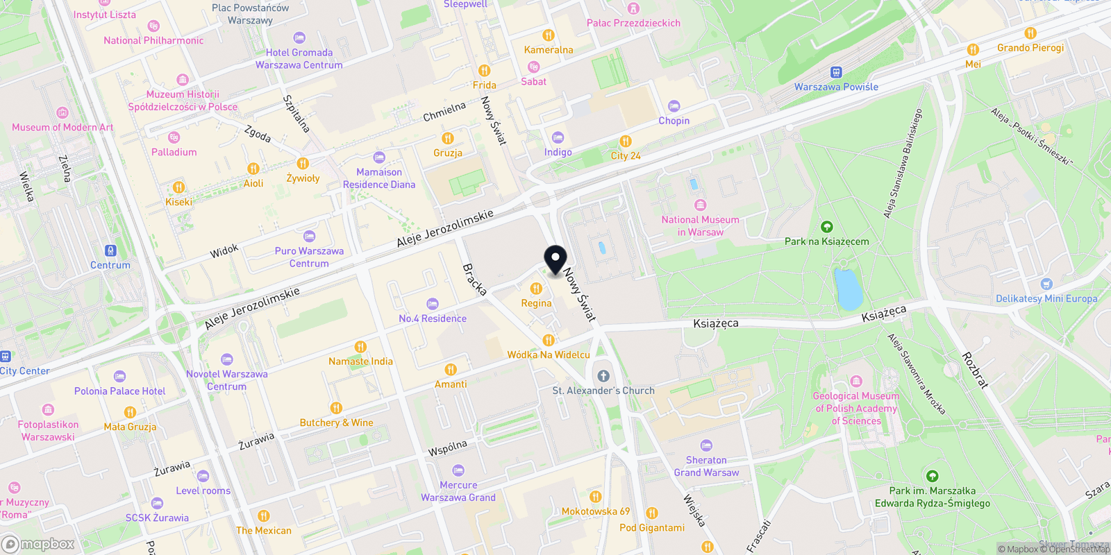 Mapa Salon Fryzjerski