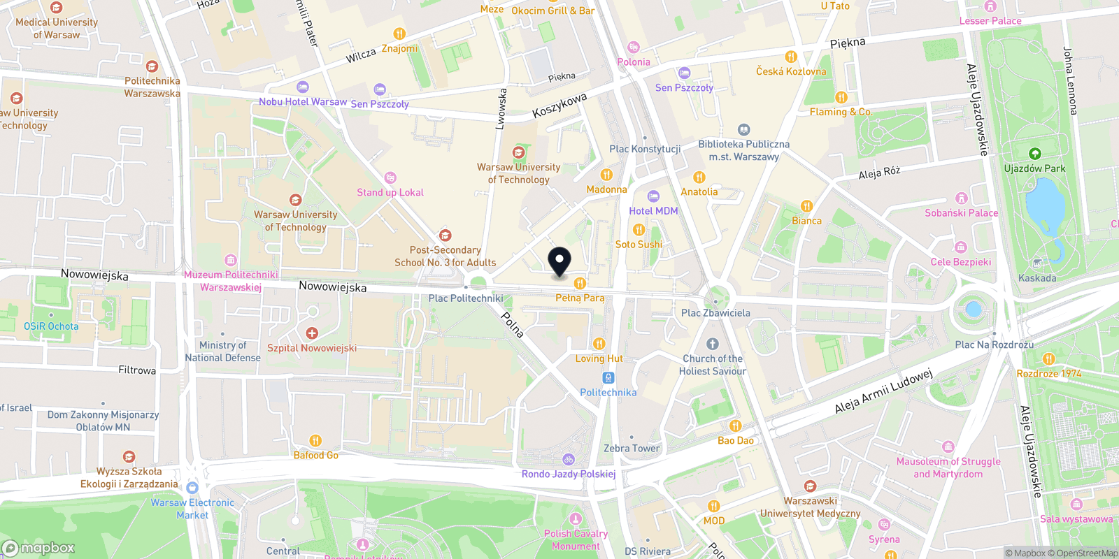 Mapa Masaże stacjonarnie lub z dojazdem
