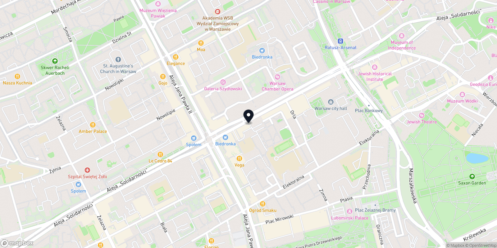 Mapa In Shine Depilacja laserowa Warszawa Centrum