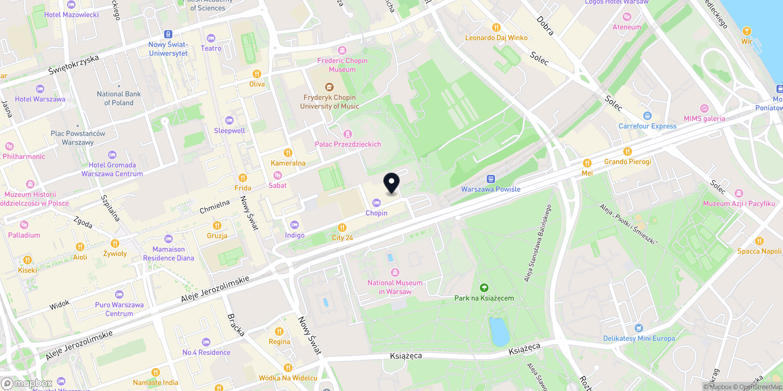 Mapa Świat masażu i piękną