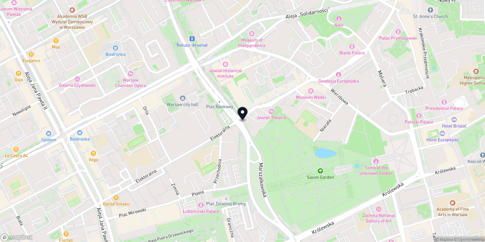 Mapa Uwaga na ciało