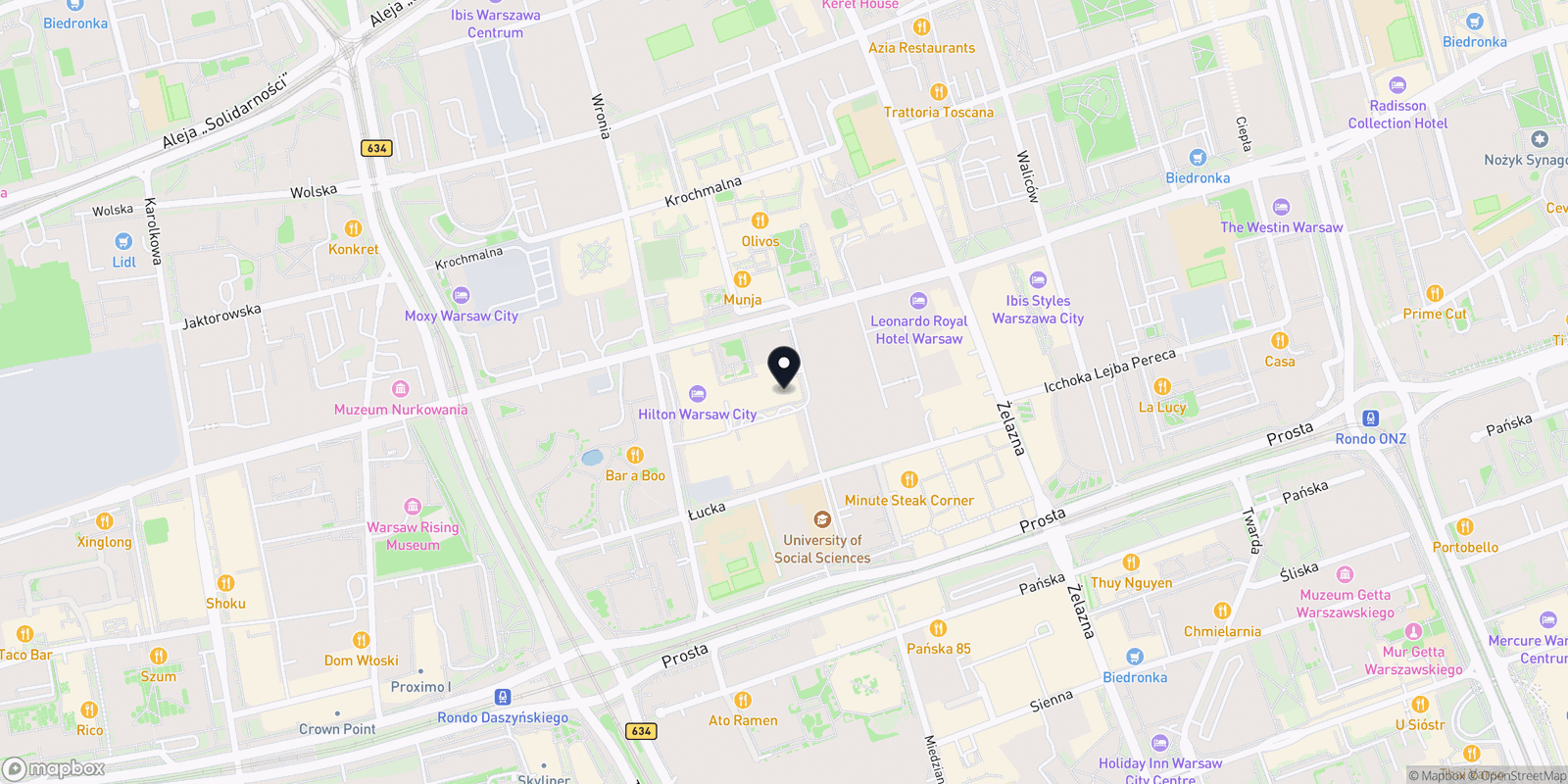 Mapa STUDIO Grzybowska 61
