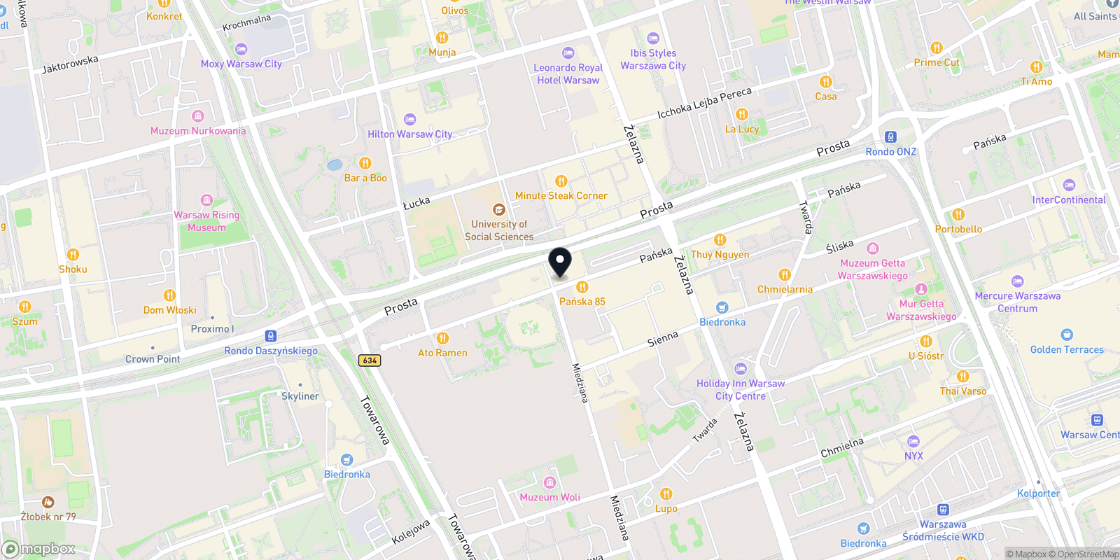 Mapa MILANO HAIRCRAFT