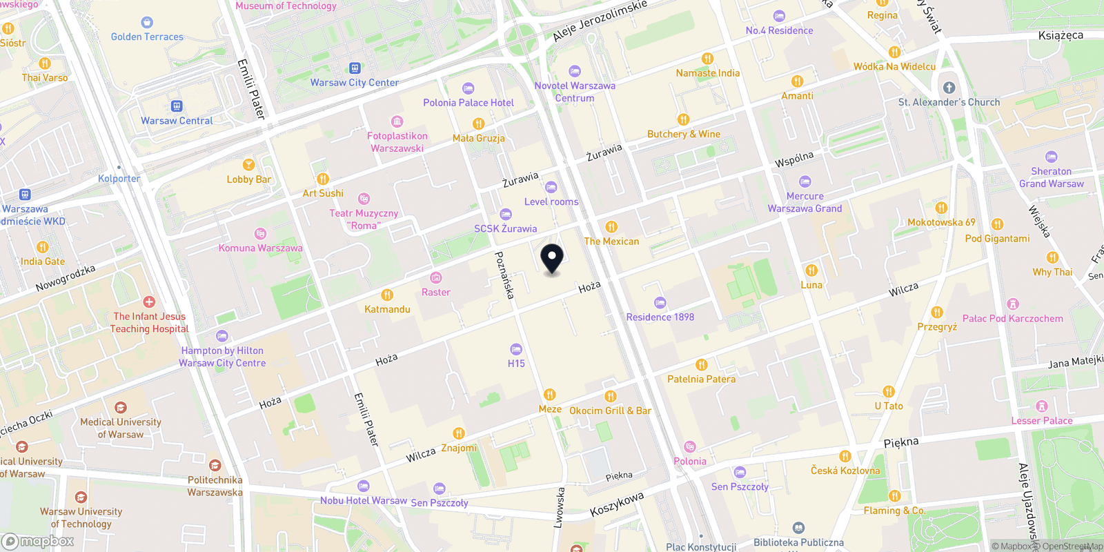 Mapa HOZA
