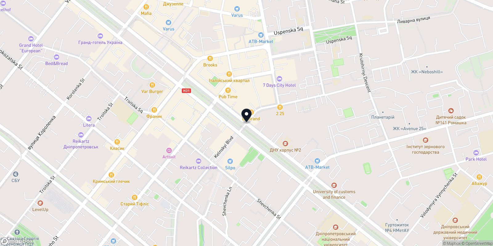 Карта закладу IQLaser