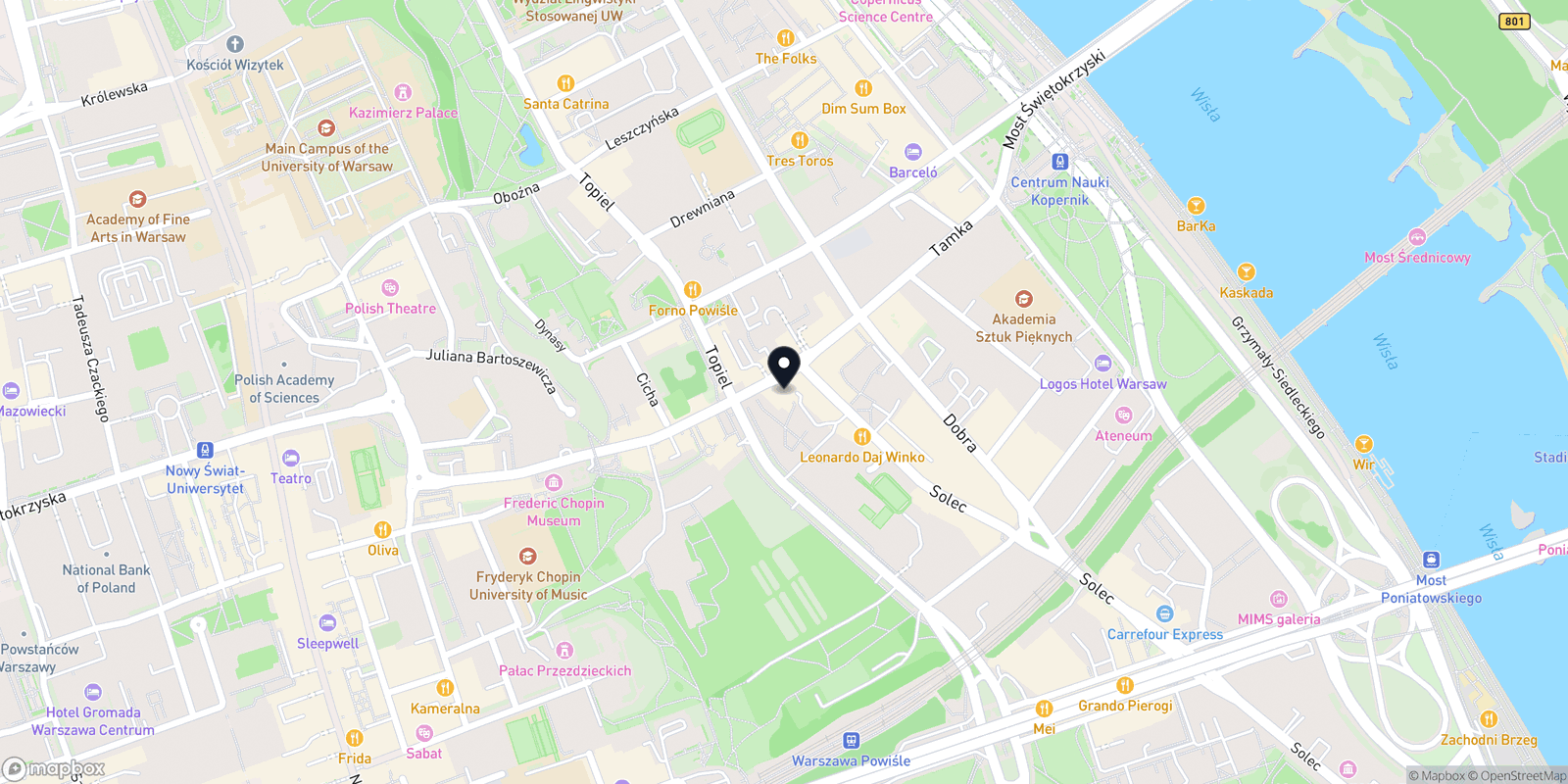 Mapa Masaż Warszawa Dream Body & Face