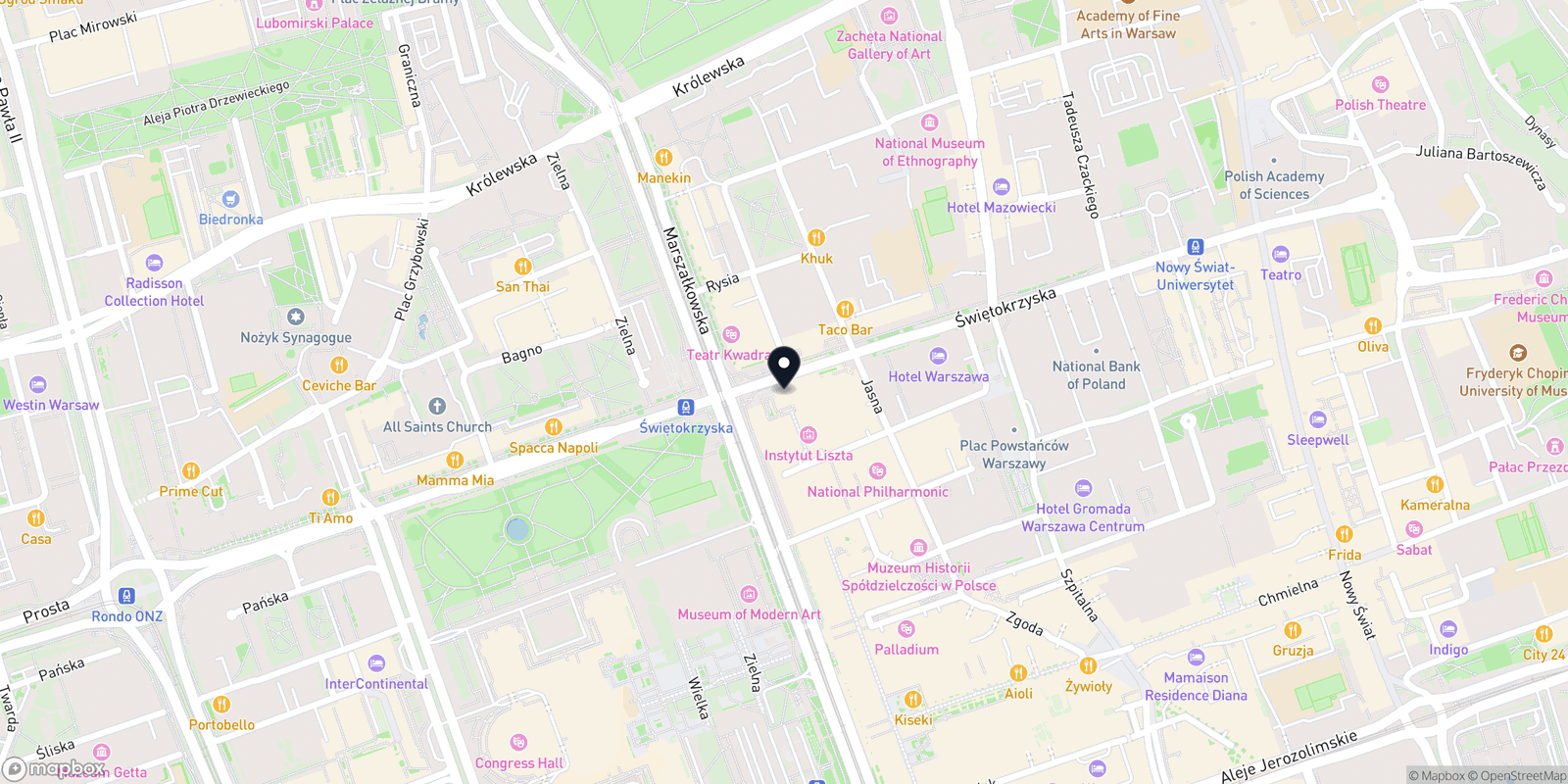 Mapa Flex Days – masaż mobilny