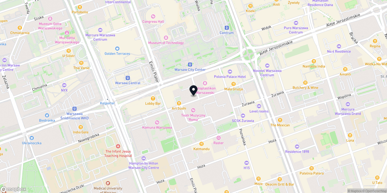 Mapa "M Studio" Gabinet Masażu
