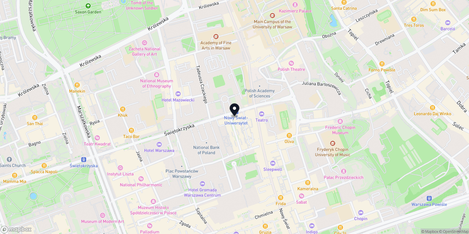 Mapa SoBeauty Warszawa | Śródmieście | Warecka 4/6