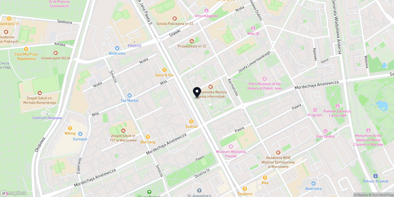 Mapa WILEŃSKA CLINIC
