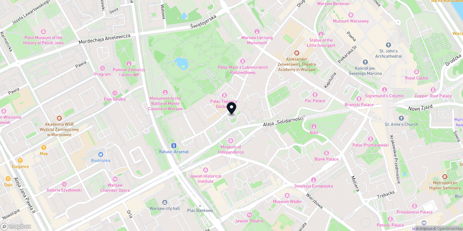 Mapa Just Laser