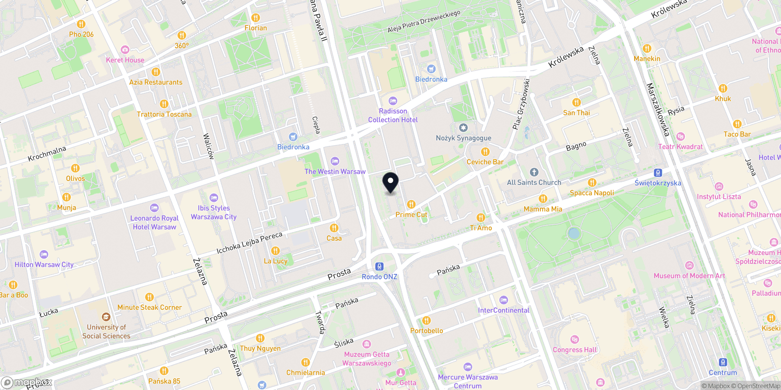 Mapa Ostra Brzytwa Barber Shop