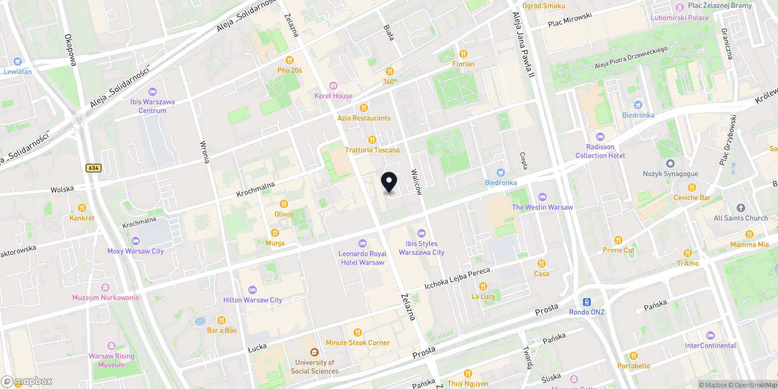Mapa W&A Studio depilacji