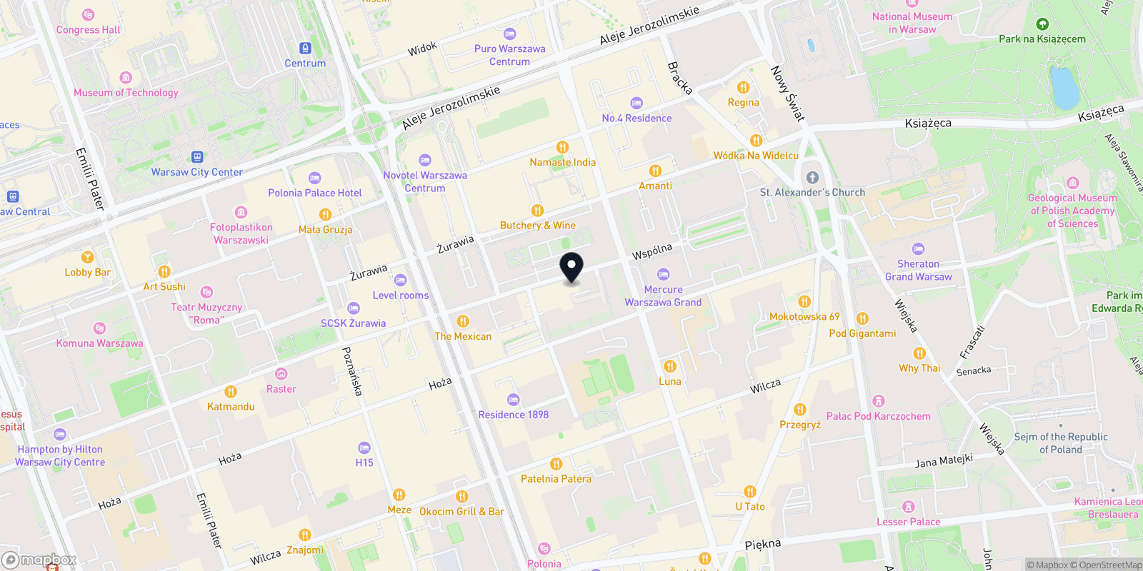 Mapa Kasta barbers