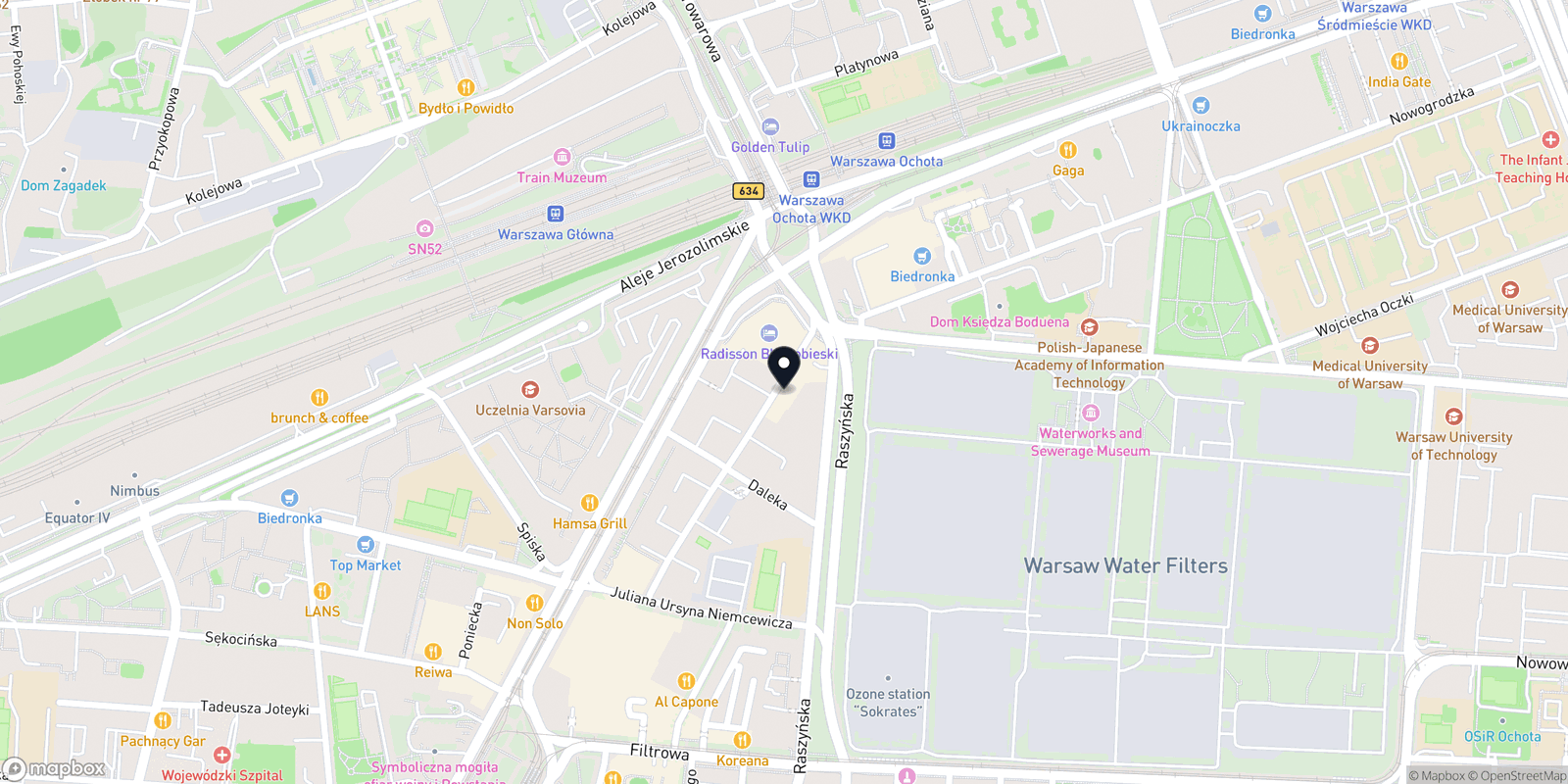 Mapa R&S Indian Brow Studio Ochota