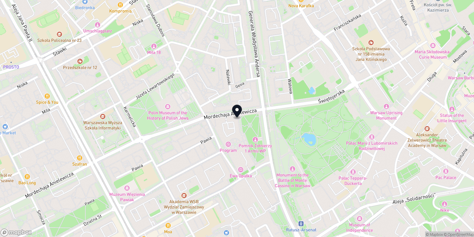 Mapa Wiśnia beauty studio