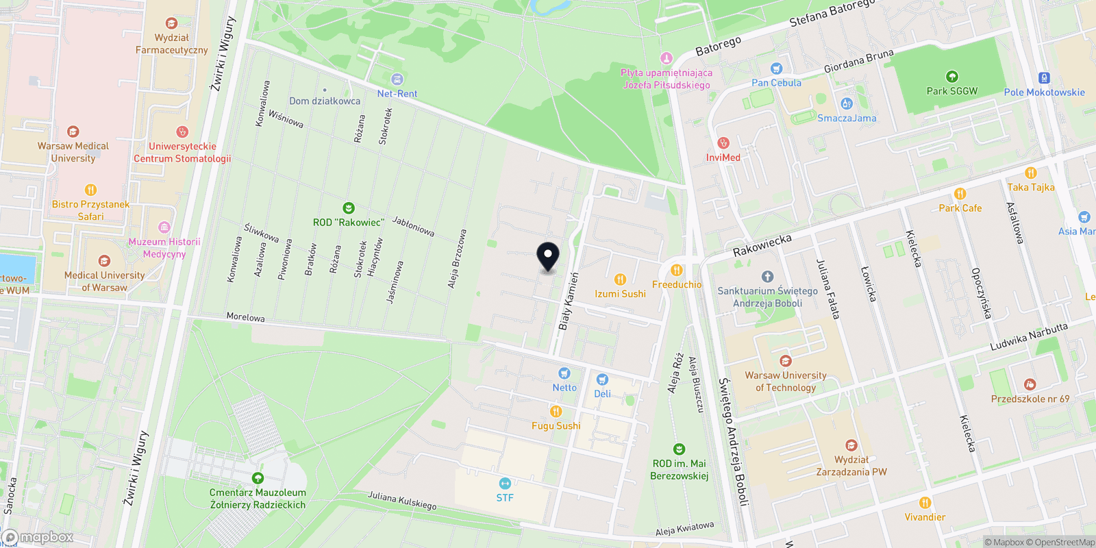 Mapa NICE SPA Biały kamień