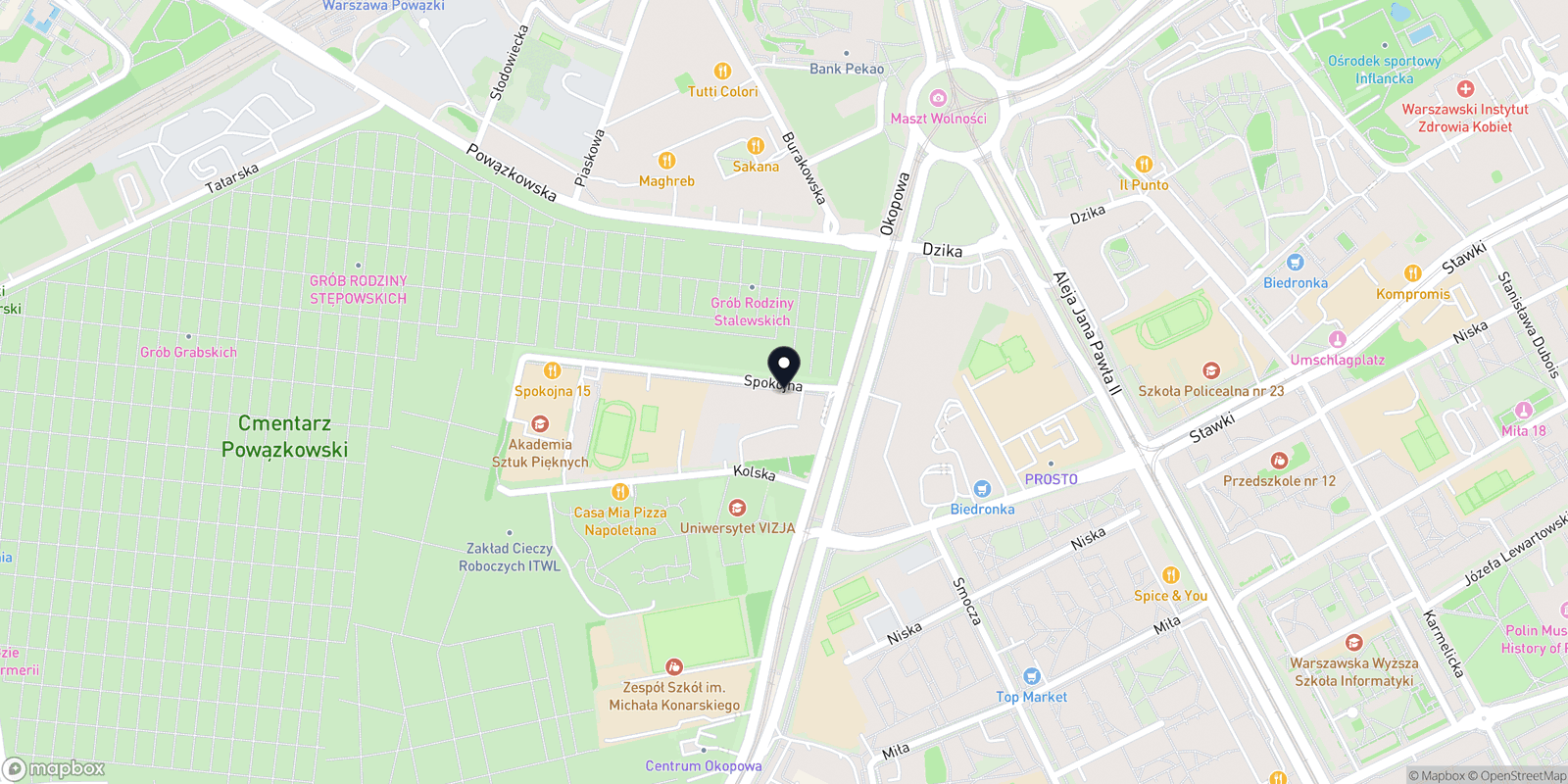 Mapa Mastell massage & day spa