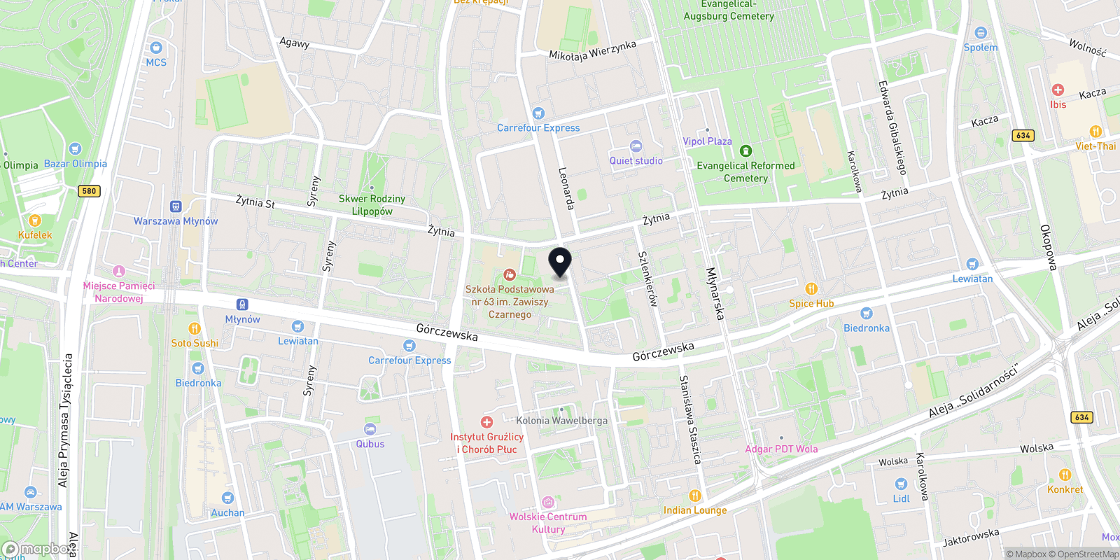 Mapa Veronika Beauty Coworking