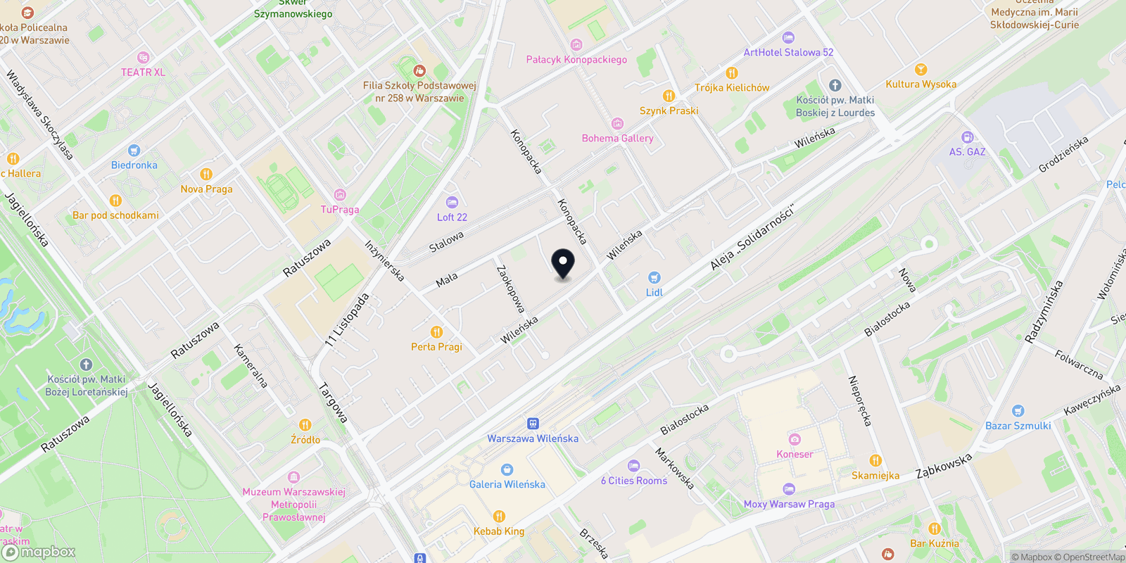 Mapa SODA Praga-Północ