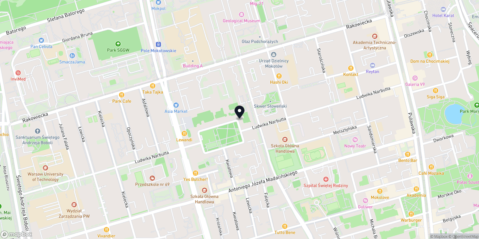 Mapa Artystyczne Studio Piękna