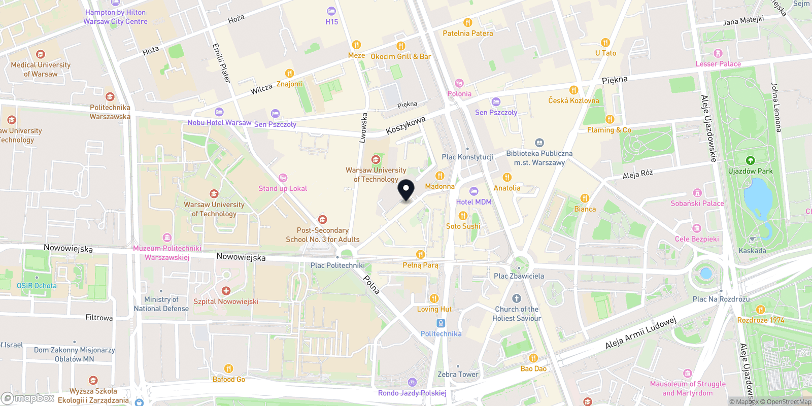 Mapa EL’ FAME Śródmieście