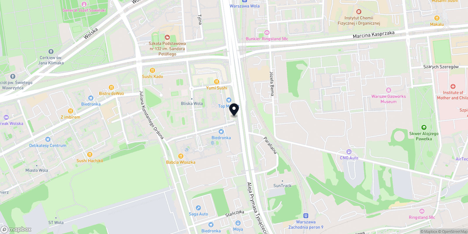 Mapa BARBERSHOP DUNA