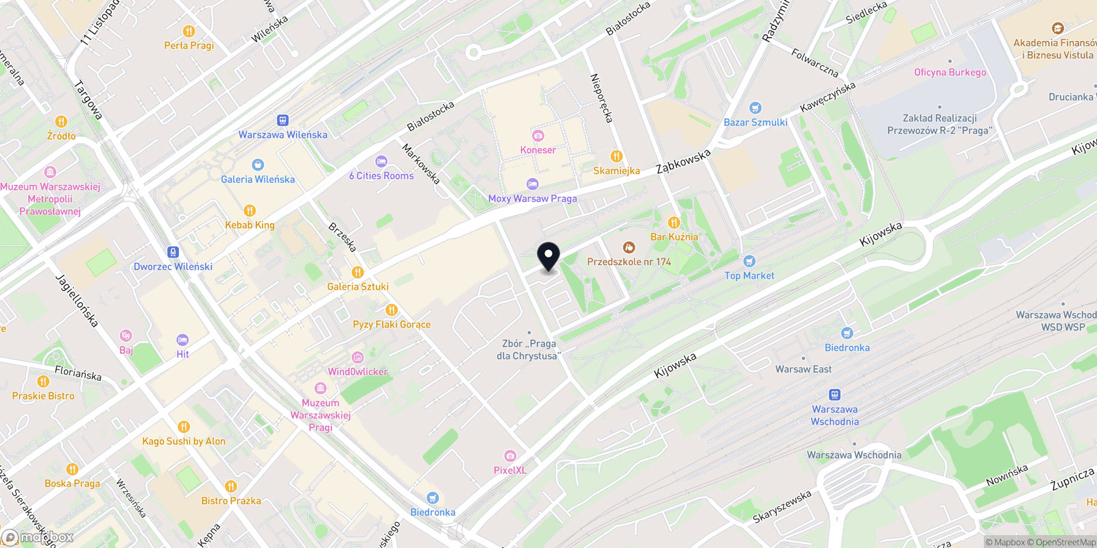 Mapa M10 Barber Shop Markowska 10