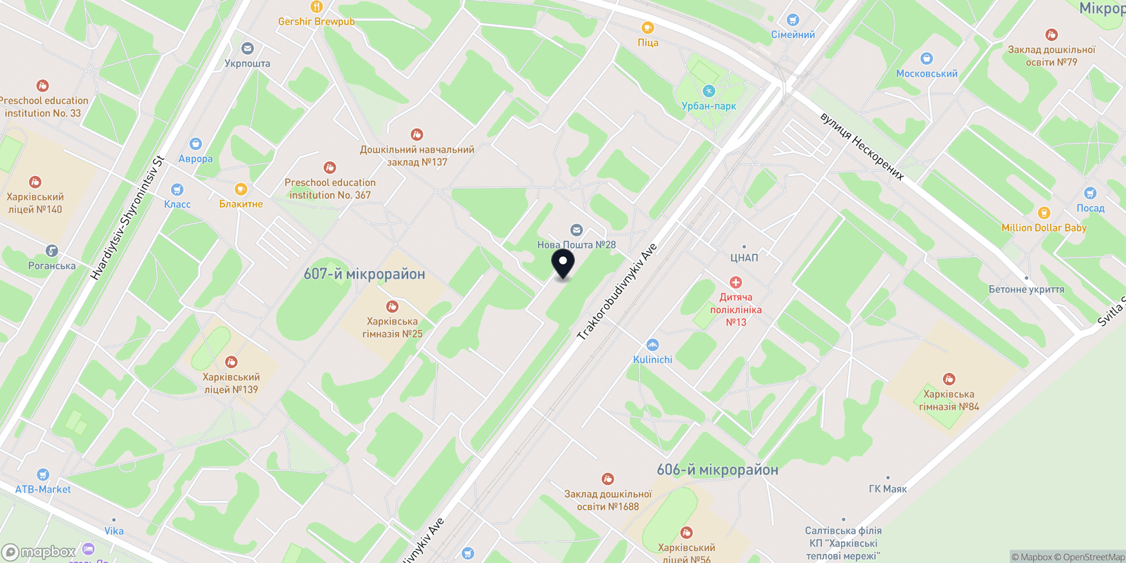 Карта закладу Lucky studio