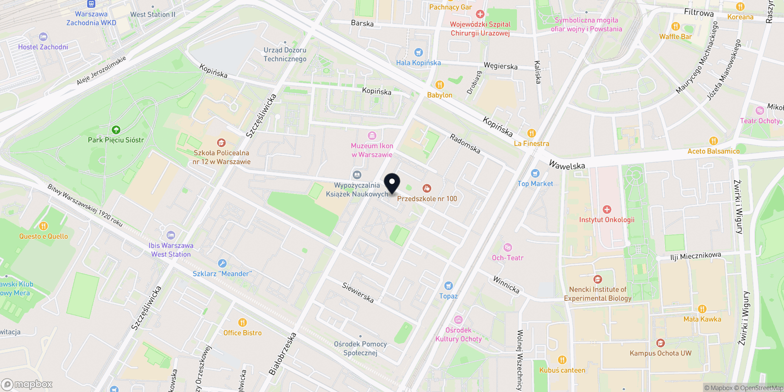 Mapa Terapia Masażem Ochota