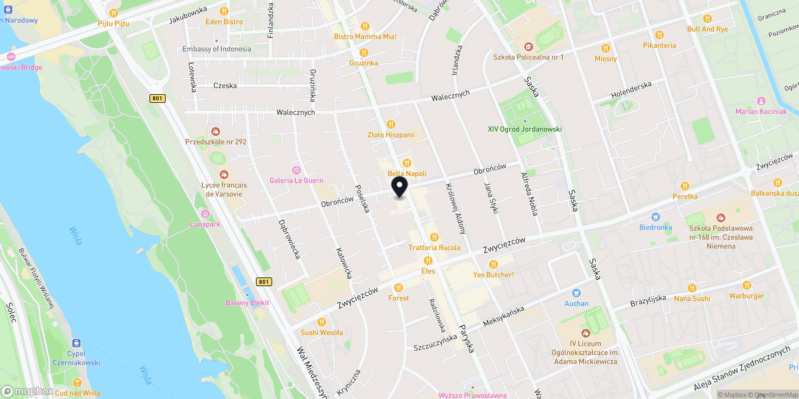 Mapa Fryzjer Męski. Pracownia